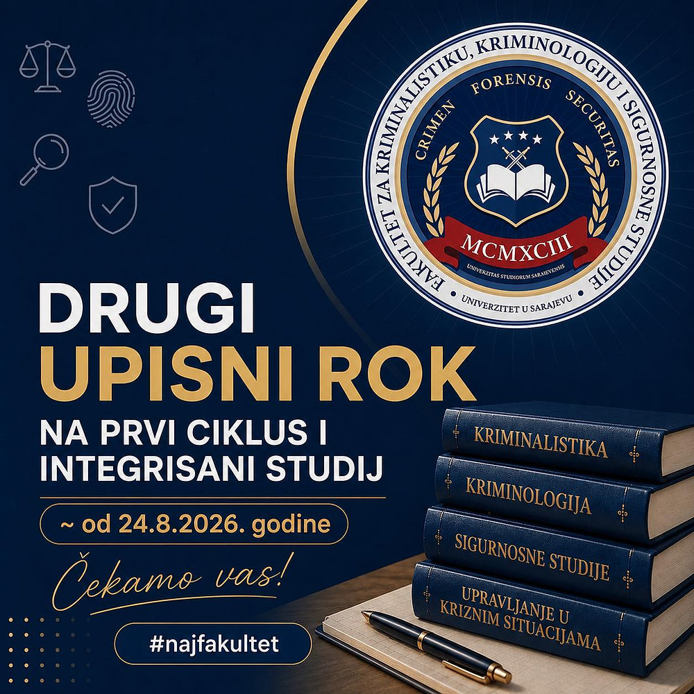 Drugi upisni rok na I ciklus i Integrisani studij