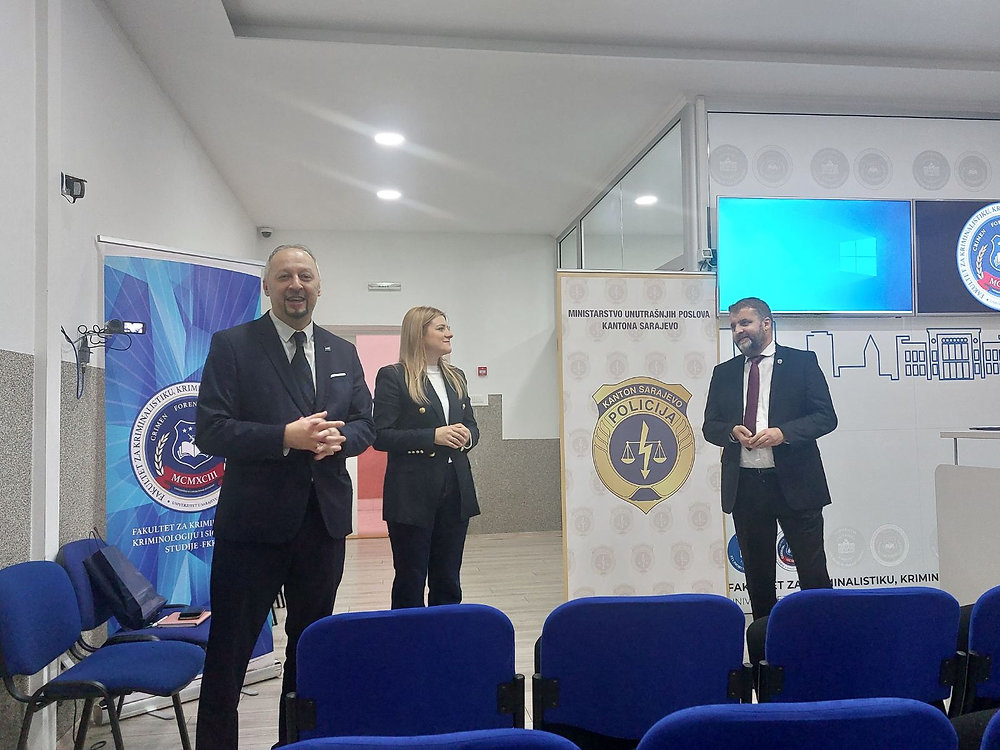 Ministar Katica održao predavanje na Fakultetu za kriminalistiku, kriminologiju i sigurnosne studije