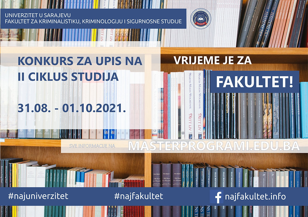 Konkurs za upis na II ciklus studija