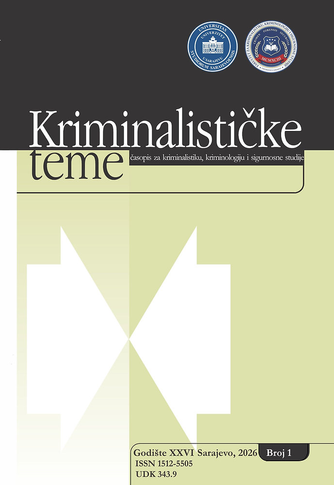 Objavljen novi broj časopisa "Kriminalističke teme" (god. 26, br. 1, 2026)