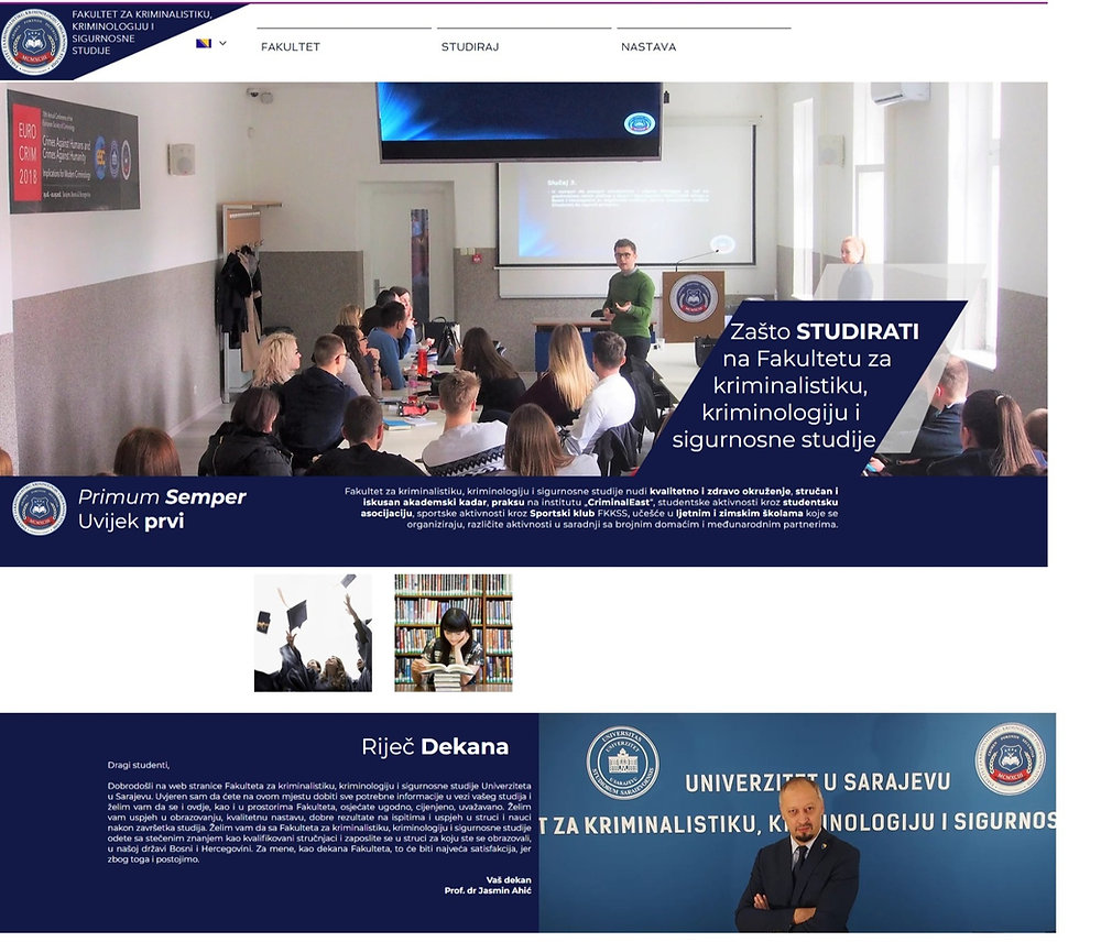 Nova web stranica Fakulteta