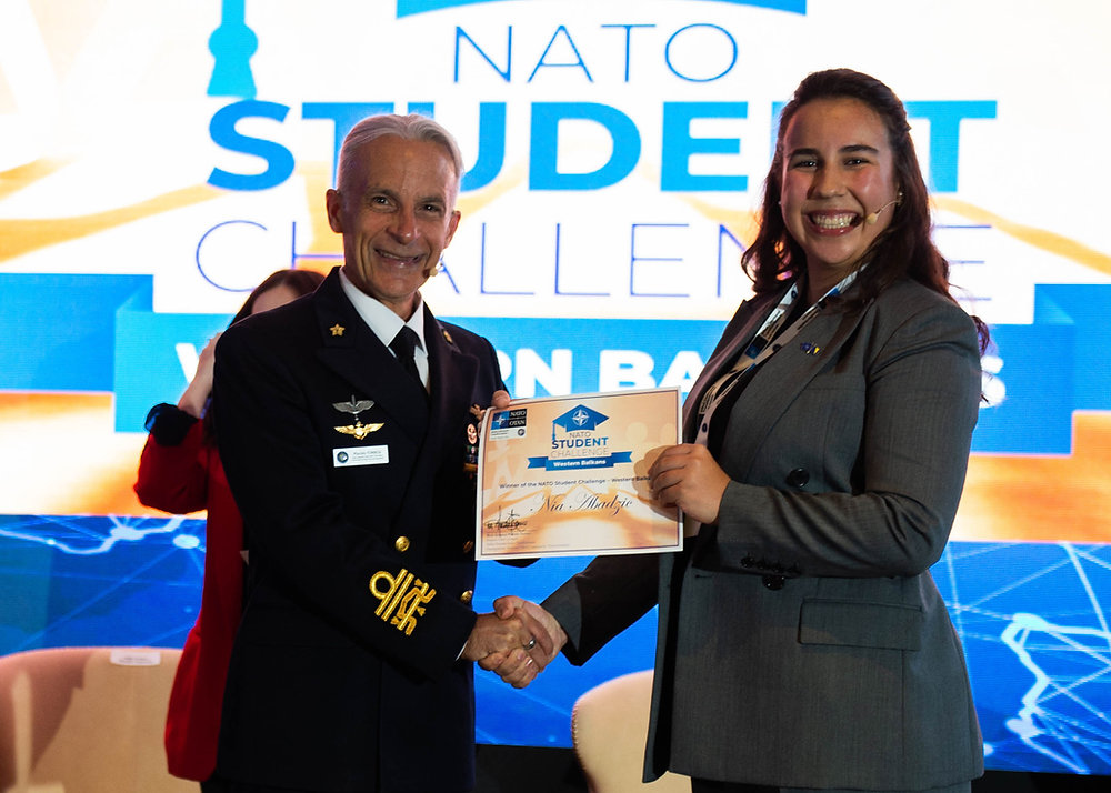 Naša studentica Nia Abadžić osvojila prvo mjesto na međunarodnom NATO takmičenju