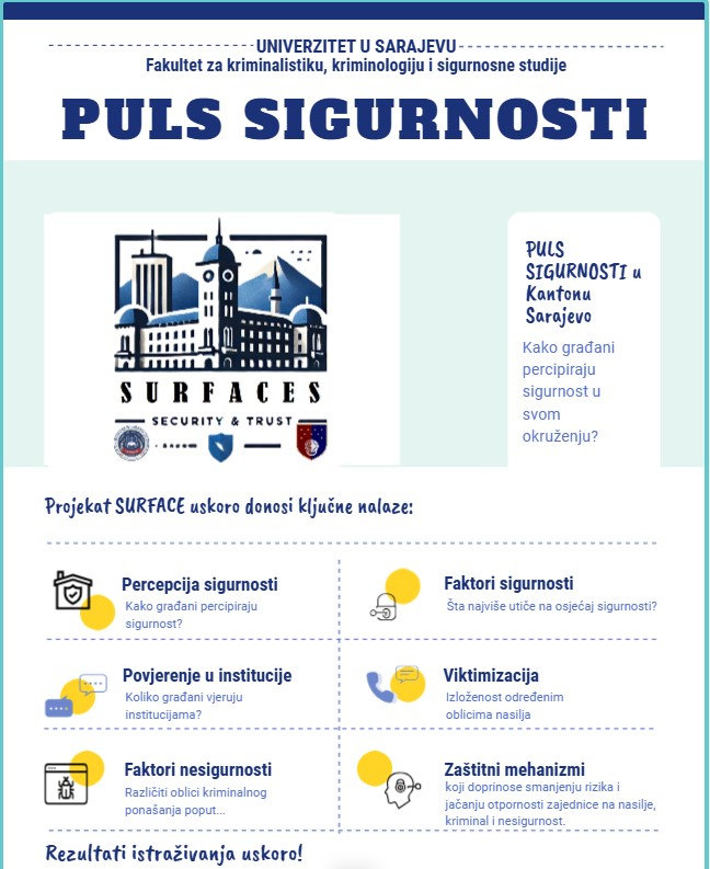 PULS SIGURNOSTI - rezultati provedenog istraživanja bit će objavljeni u narednom periodu