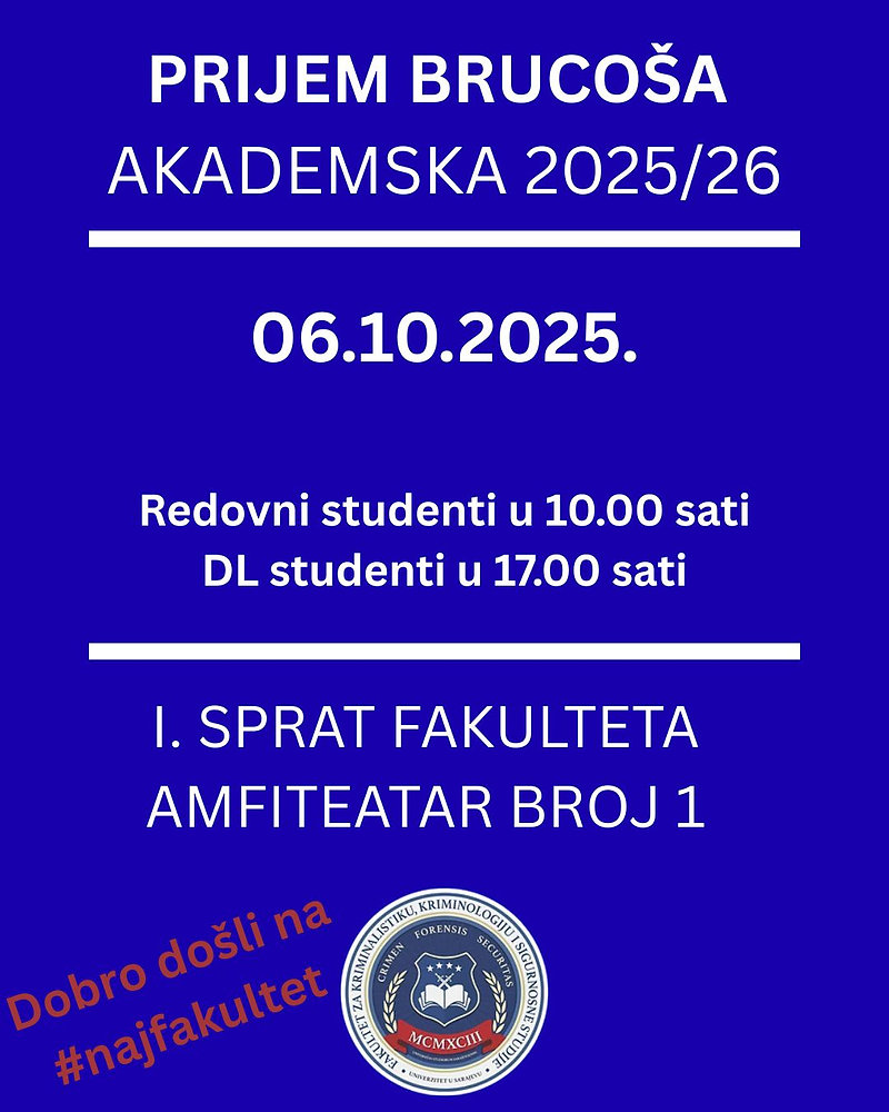 Prijem brucoša!