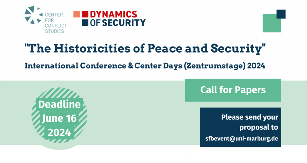 The Call for Papers for the EUPeace Research Impact Conference 2024, co-organized by the Research Hub “Securit